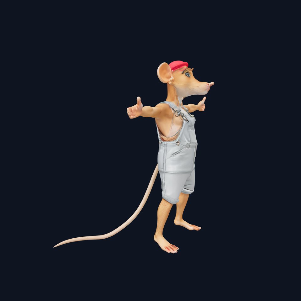 Adventurous Mouse Character model pack